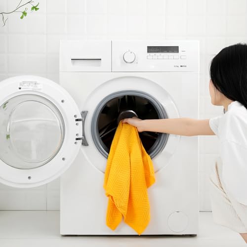 Image of 100% Cotton Kitchen Dish Towels Set, 16 inch x 25 inch Super Absorbent and Soft Kitchen Towels, Pack of 8 Dish Cloths for Drying Dishes (400 GSM)