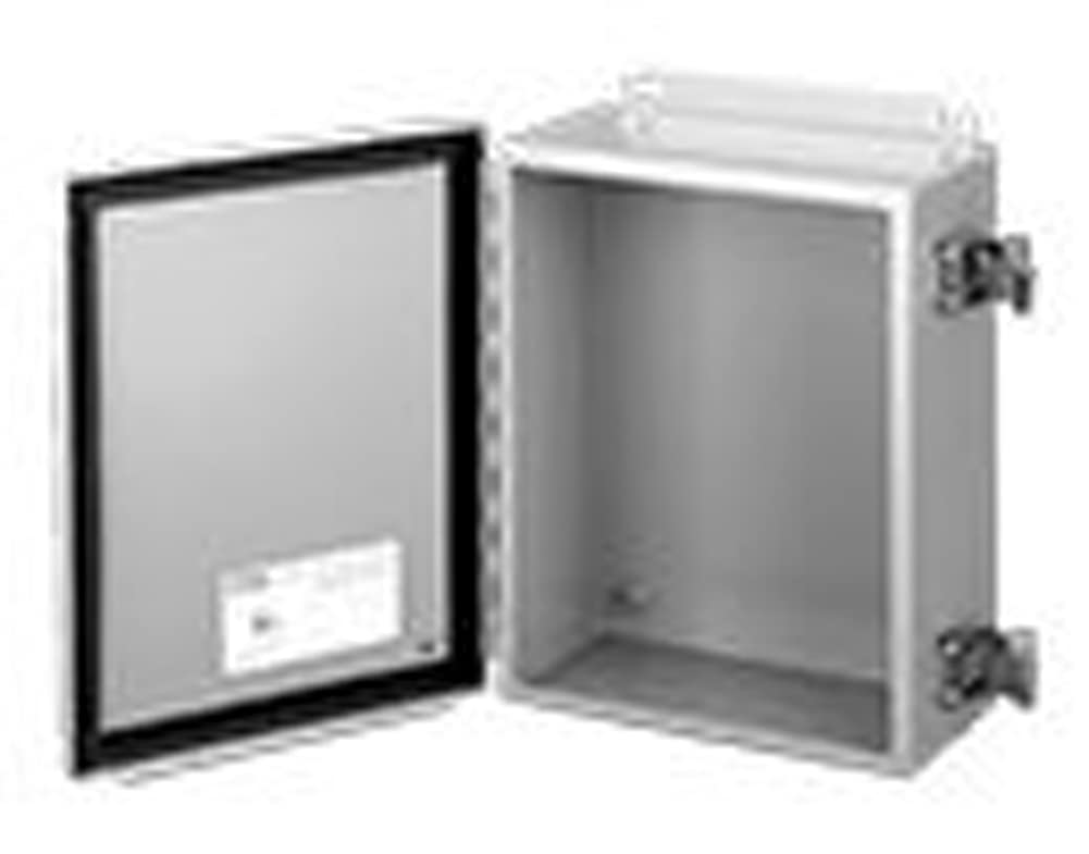 Hoffman A1008CHQR J Box, NEMA 12, Hinged Cover, Quick Release, Steel, 10.00