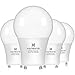 A19 LED Bulb Hansang Gu24 Light Bulb Base,9W (100W Equivalent),900 Lumens,5000K Daylight,220 Degree Beam Angle,Gu24 Twist Base,for CFL Upgrade,Non-Dimmable 4 Pack