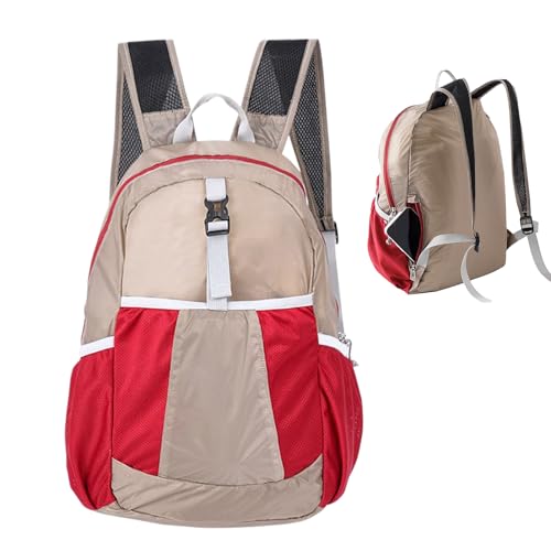 Mochila de viaje para mujer: mochila plegable de 8,27 pulgadas de gran capacidad con múltiples compartimentos para senderismo, escalada, camping y viajes de negocios, bolsa plegable ligera para los s