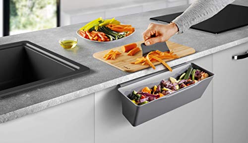 Metaltex opvangbak voor keukenafval, grijs, 35x16x13 cm - Image 4