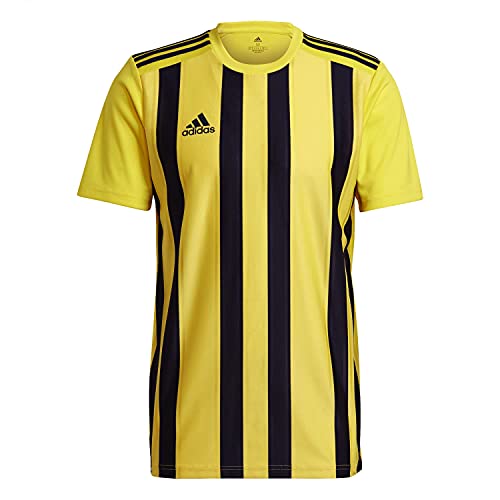 adidas Homme Striped 21 Jsy JERSEY SHORT SLEEVE , Tmyell/Black, S EU