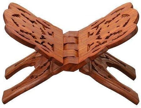 Albert Sign Pooja Book Stand/Rehal/Wooden holy Book Stand/Wooden Book Stand/Ramayan - Geeta Stand pack of 1