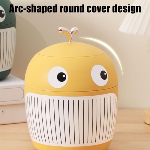 Caneca de basura compacta con diseño ballena para escritorio miniatura 6