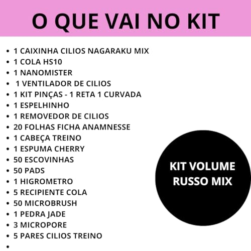 Kit Curso Iniciante Volume Russo + Cola elite