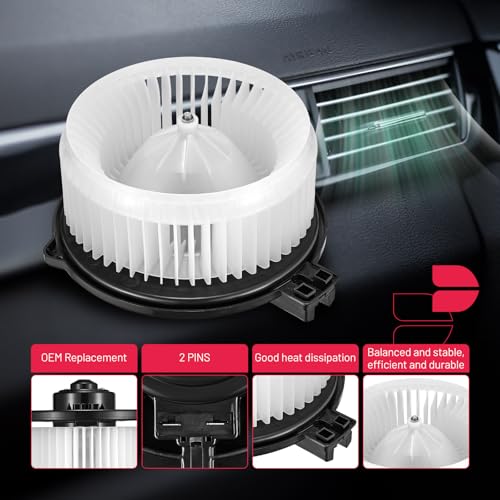 Image of BDFHYK AC Heater Blower Motor Fan 700112 Compatible with Lexus GS300 GS400 GS430 RX300 SC430,Compatible with Toyota Highlander,HVAC Blower Motor Assembly with Fan Cage 75738 PM9205 87103-48020