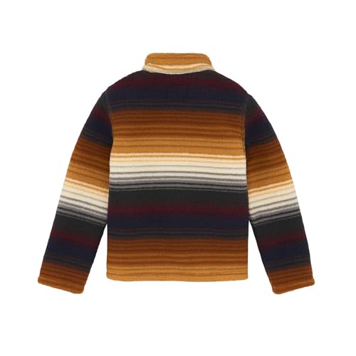 Wrangler Boy's Stripe Sherpa 1/4 Zip Pullover2