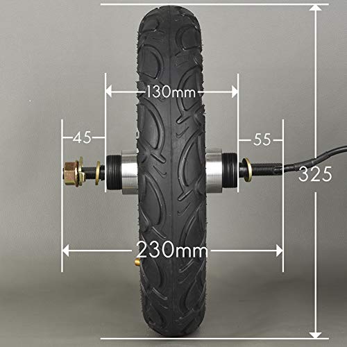 12inch Electric Scooter Conversion Kit 24V 350W Hub Motor DC Brushless Controller Twist Reverse Throttle and Brake for Mobility Scooter, Motor Vehicle Accessories (24V 350W Scooter Kit) - Thumbnail 4