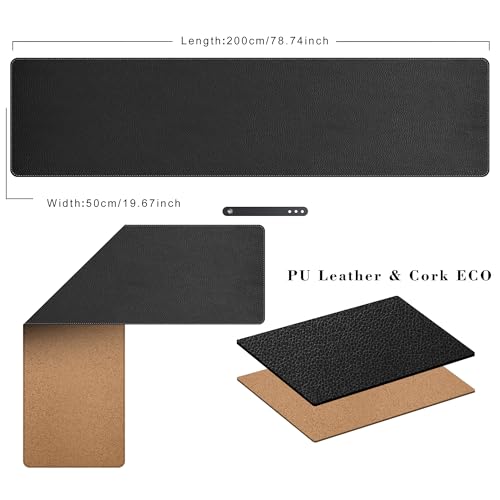 Tapis de bureau 200x50cm pour protéger votre table des rayures - 2