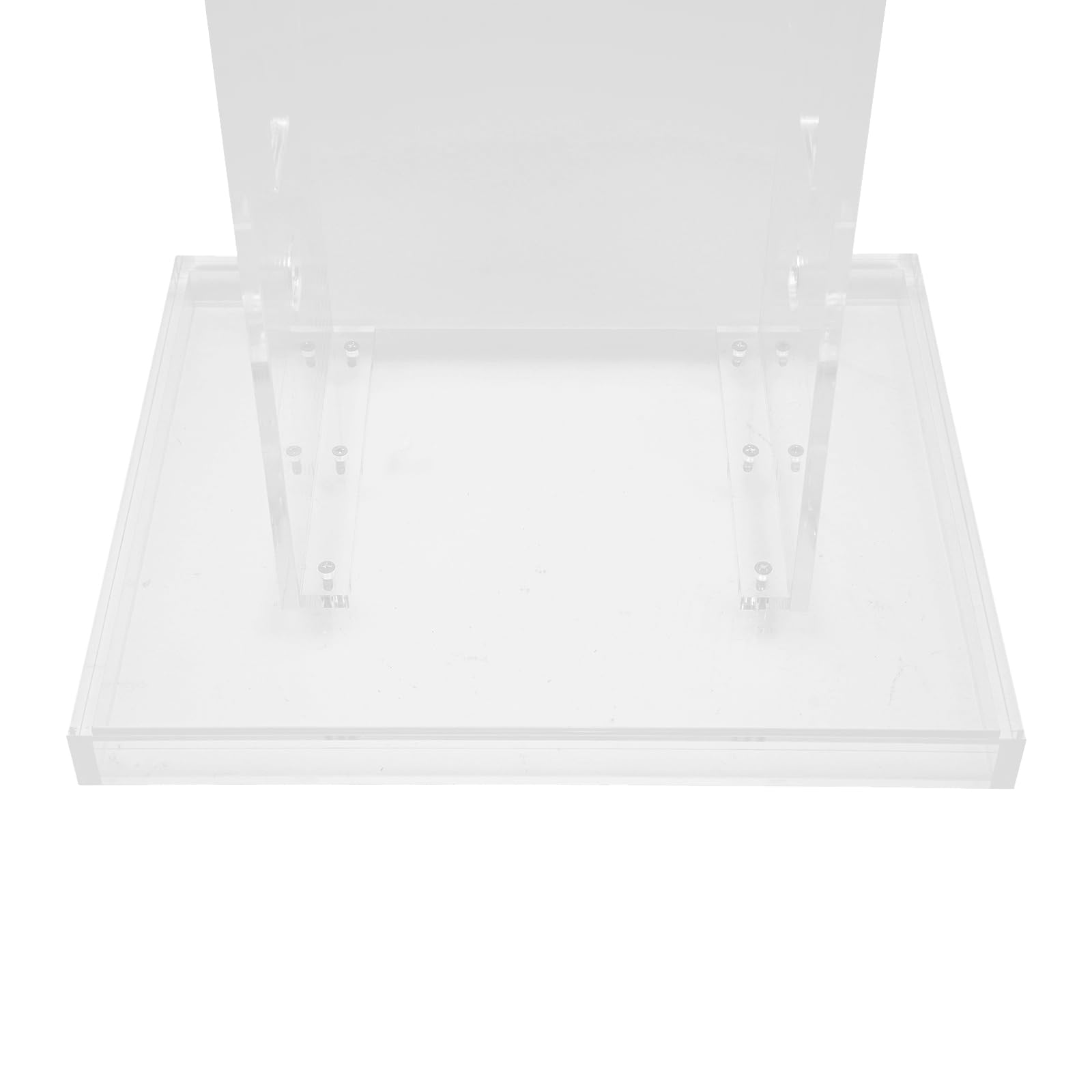 Pupitre en acrylique transparent Podium Bureau Chambre, Pupitre transparent pour salle de classe, table de conférence professionnelle en chaire 60 x 40 x 110 cm