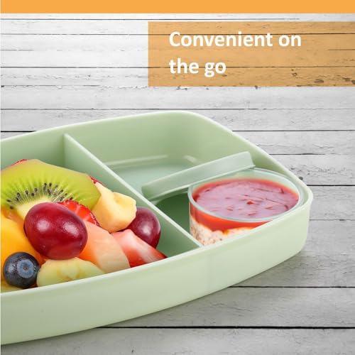 Image of Signoraware Nano BPA Free Plastic Containers Set (40mlx4 | Set of 4 | Green)