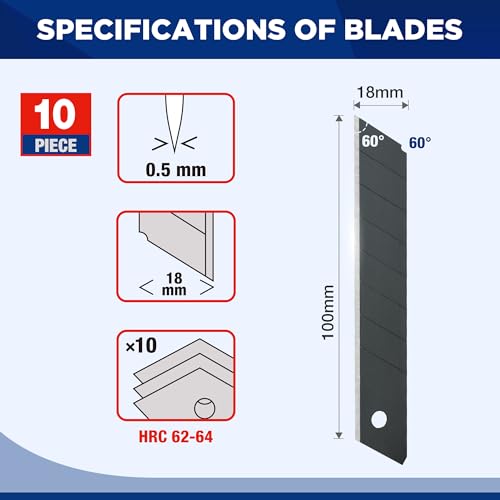 WORKPRO Snijmessen Set - Afbeelding 6