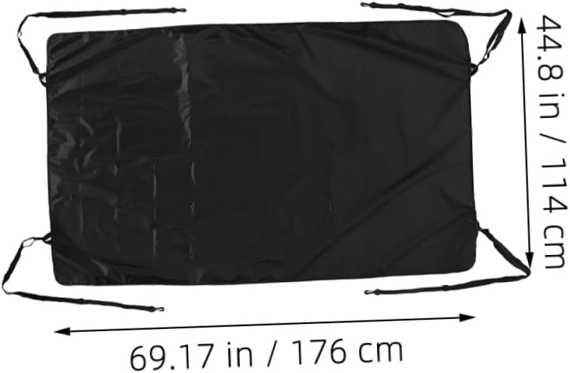 Thickened Waterproof Oxford Fabric RV Rear Trunk Shade 176x114cm Sun Protection for Small Travel Trailers Sturdy UV and Rain Cover for Camping and Outdoor Use