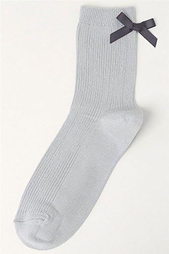 Amazon チュチュアンナ Tutuanna リブ綿シルケットバックグログランリボン付きソックス16cm丈グレー 靴下 通販
