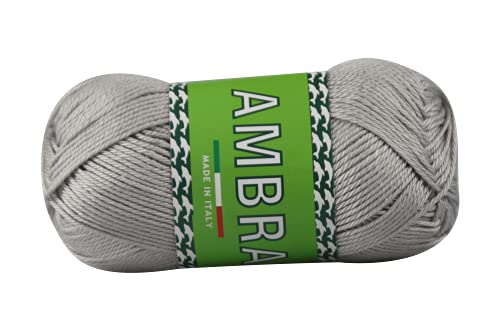 Ambra Gomitolo 100% Cotone morbido e leggermente