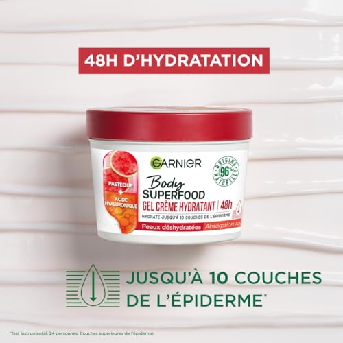 Garnier body superfood gel crème corps hydratant peaux déshydratées 400ml - vue 5