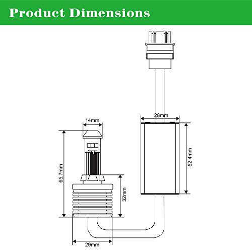 Alla Lighting 7443 7440 Led Turn Signal Lights Bulbs 2600 Lumens 21W Cree Extremely Super Bright Amber Yellow 7441 W21W 7440Na 7444Na #TOP5
