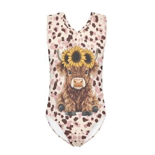 Image of Girls Bathing Suit Size 3-14 Swimsuits for Girls One-Piece Swimwear Summer V-Neck Sleeveless