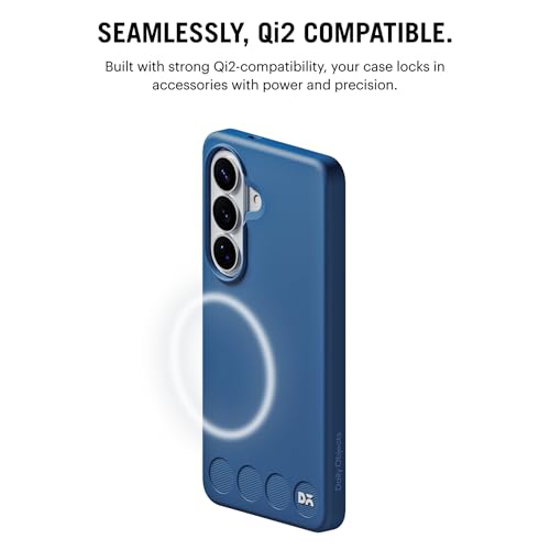 Image of DailyObjects Samsung Galaxy S26 Stack Classic Magnetic Case Cover | Compatible with Magnetic | Camera & Body Protection | Shock /Scratch Proof| Dual Hybrid Protection | Wireless Charging - Indigo Blue