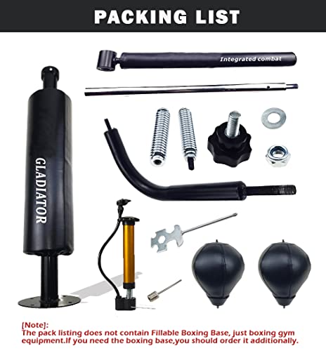 Reaction Punching Bag,Boxing Bag For Adults And Teens,Boxing Gym Equipment,360 Spinning Bar With Dual Punching Balls For Training,Stress Relief & Fitness,Black(Base Not Included) #TOP3