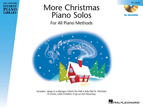 More Christmas Piano Solos Prestaff Level by Hal Leonard | Beginner Piano Sheet Music Book with CD Accompaniment | Holiday Songbook for Young Piano Students | Early Elementary Christmas Piano Music