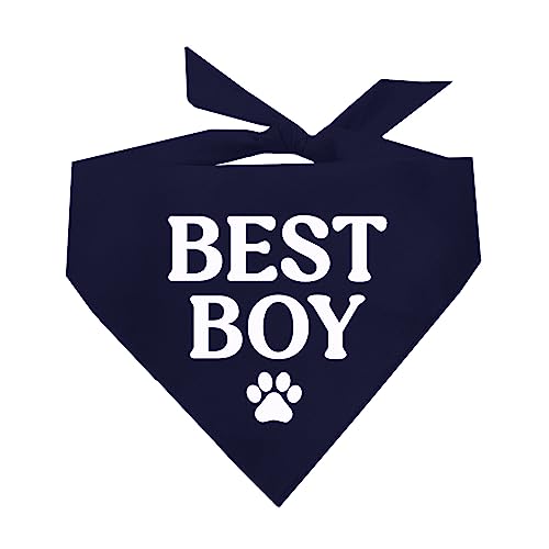 Best Boy Dog Bandana (Navy, OS 1094)