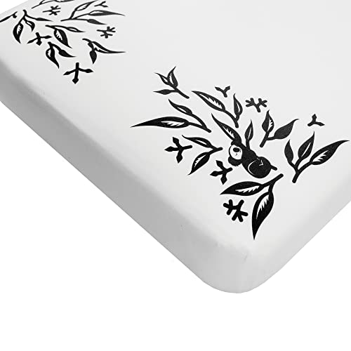 Image of Nanit Smart Sheets, works with All Nanit Cameras to Measure Your Baby's Growth, 100% Cotton Fitted Sheets, Crib, White, One Size