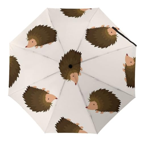 Parapluie pliable imperméable hérisson pour trajets sous la pluie