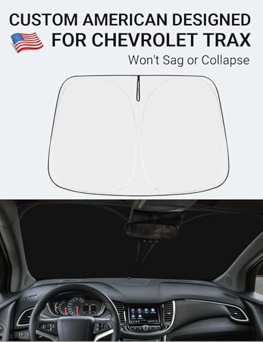 Image of Proadsy Custom Fit 2013-2023 Chevrolet Trax LS /1RS /LT /2RS /ACTIV SUV Windshield Sun Shade 4-Layer Foldable Front Sunshade Protector Sun Visor Blocks UV Rays Keep Car Cooler