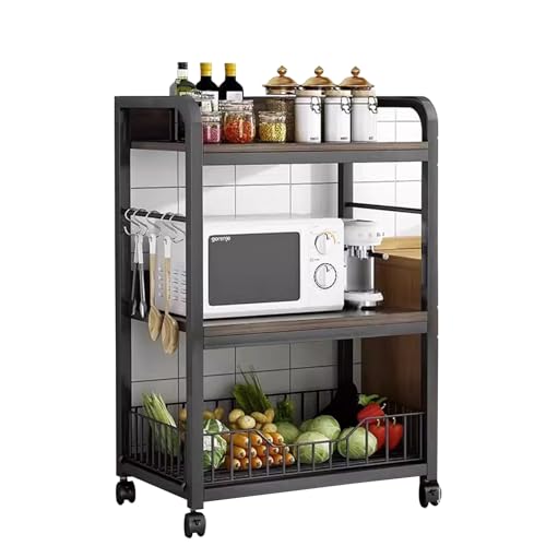 Étagère de rangement de cuisine avec panier en maille