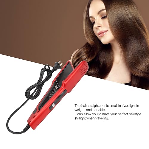 Plancha alisadora de pelo 2 en 1 roja rápida miniatura 4