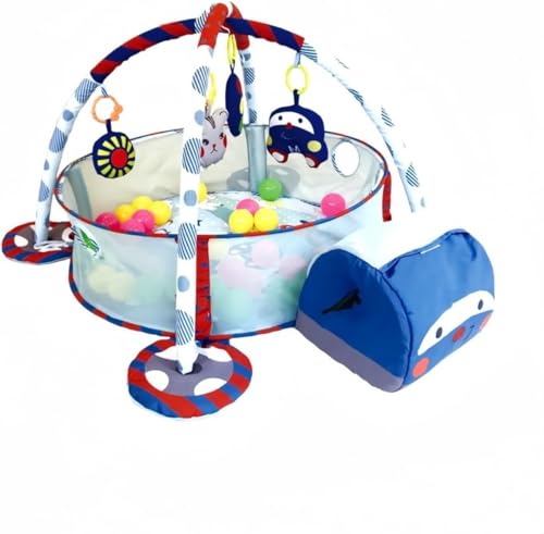 Jifoceltベビージム ベビープレイマット ベビージムマット アクティビティプレイジム デラックスジム ベビー おもちゃ 感覚刺激 早期教育 室内遊具 知育玩具 新生児 出産祝いプレゼント 0〜36ヶ月 (B)