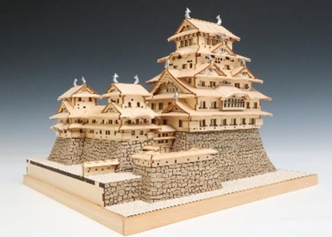 木製 日本の城 模型 立体オブジェ　姫路城 Amazon | ウッディジョー(Woody JOE) 1/300 姫路城 木製模型 組み立て