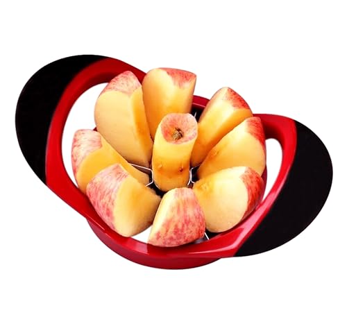 ARSUK Apple Slicer - 3 in 1 Corer Cutter and Peeler Divider with 8 Stainless Steel Blade - Core Remover Tool & Press Machine - Fruit Cut Decore Cutters Corers Slices
