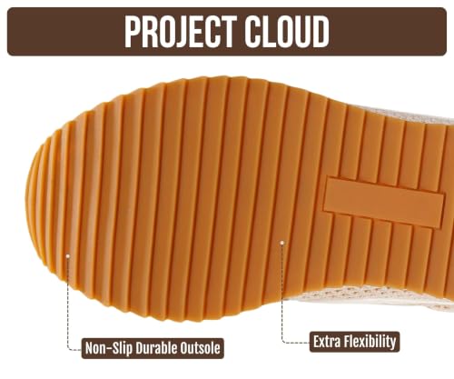 Image of Project Cloud Fashion Sneakers for Women 2026 - Lightweight Lace-Up Shoes for Women with Memory Foam Insoles - Trendy Womens Shoes - Non-Slip, Comfortable Womens Sneakers (Madison)
