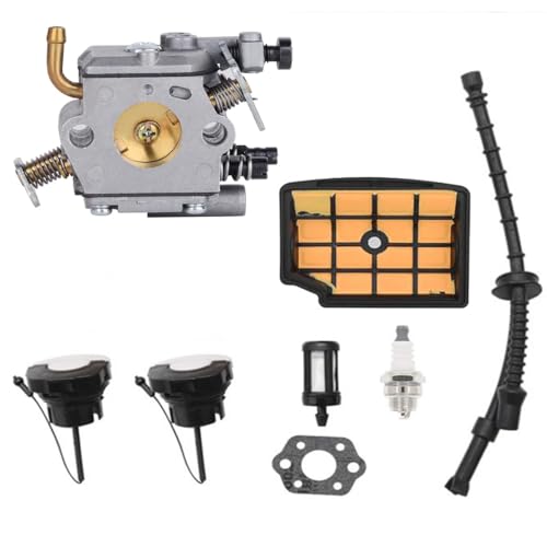 Chainsaw Air Filter Kit Carburetor, Oil Cover, Oil Pipe for