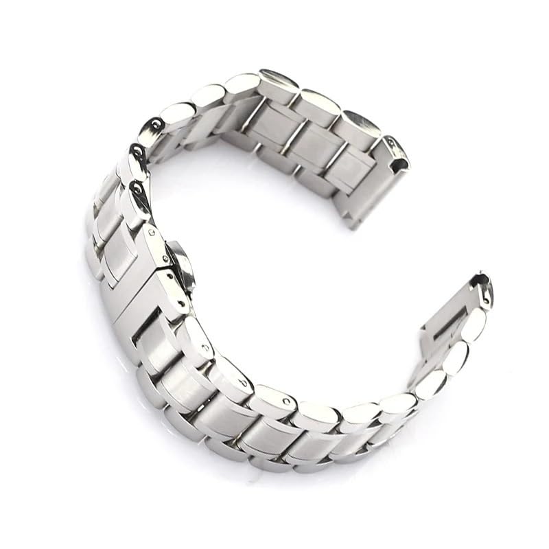 Bracelet montre acier inoxydable de haute précision avec fermoir double presse