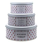 Bada Bing 6er Set Metalldose Keksdose Frohe Weihnachten Plätzchendose Weihnachtsdose rund Stern Trend Kinder Motiv Neu 35