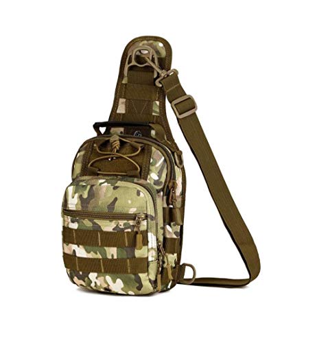 Ding&ng Herren Brusttasche, Herren Schulter Cross-Body-Canvas-Tasche, Outdoor-Gürteltasche, Multifunktionstasche mit großer Kapazität.-A2 Cover