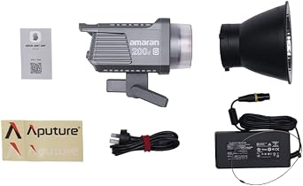 Aputure Amaran 200d S - Compact COB Video Light, Lightweight LED Point Source Light, 200W 5600K Key Light for Photography & Videography, Compatible with Universal Bowens Mount Accessory