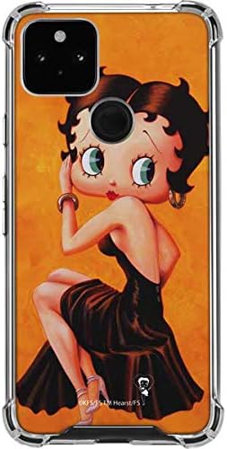 Skinit Clear Phone Case Compatible with Google Pixel 4a 5G - Officially Licensed Betty Boop Little Black Dress Design