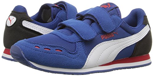 Image of Puma Unisex Cabana Racer Mesh V PS Casual Athletic Sneaker (Little Kid /Big Kid), True Blue /Puma White, 3.5 M US Big Kid