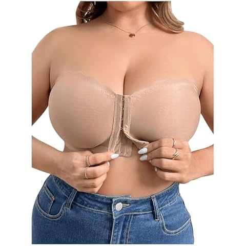 OYOANGLE Women's Plus Size Bandeau Bra Cover