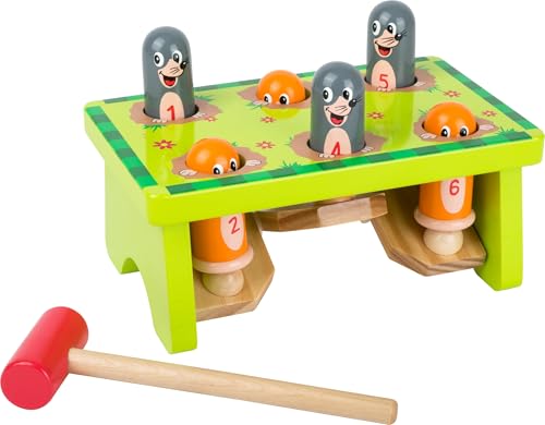 small foot 11162 Klopfbank Maulwurf, FSC® 100{7f8596bdb7d90a50bdfec97d4866ff9ccee9617442aff64b813cd5d61290db8b}-zertifiziertem Holz, robustes Hammerspiel, ab 18 Monaten small foot 11162 Klopfbank Maulwurf, FSC® 100{7f8596bdb7d90a50bdfec97d4866ff9ccee9617442aff64b813cd5d61290db8b}-zertifiziertem Holz, robustes Hammerspiel, ab 18 Monaten