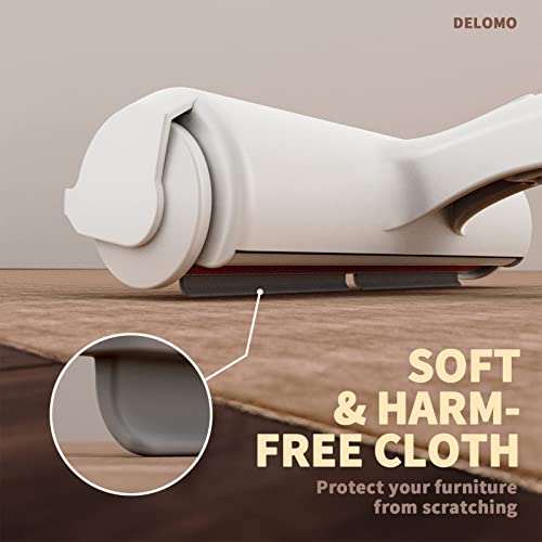 DELOMO-Pet-Hair-Remover-Lint-Roller-for-Pet-Hair-Cat-and-Dog-Hair-Remover-for-Couch-Furniture-Carpet-Car-Seat-Reusable-Pet-Hair-Roller-WSelf-Cleaning-Base-Upgraded-Animal-Fur-Removal-Tool