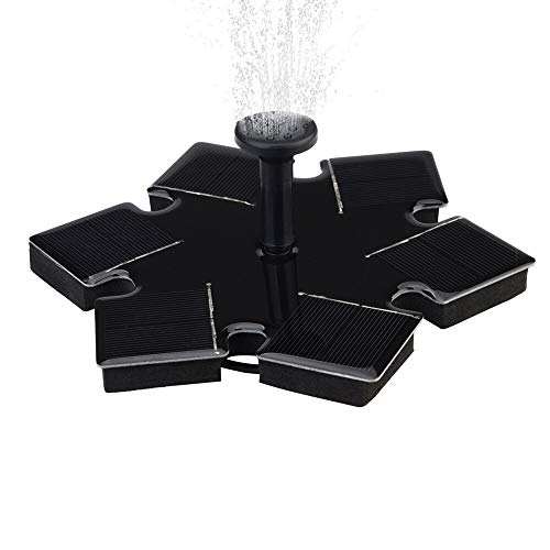 HCHD 2020 New Solar Fountain Solar Water Fountain Garden Pool Pond Outdoor Solar Bird Bath Water Panel Fountain Floating Garden Decoration