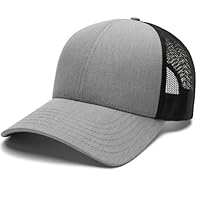 FURTALK Unisex Trucker Cap Basecap Herren und Damen aus Netzstoff Verstellbare Baseball Cap Grau