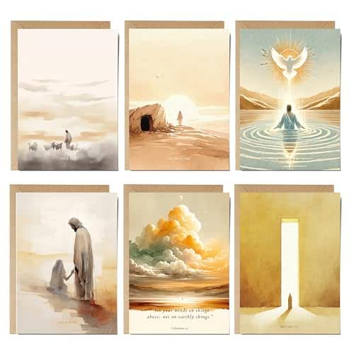 ESSEN Life Christian Greeting Cards Set of 6 with