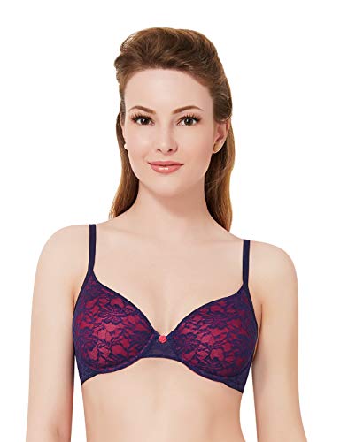 Image of Amante Lace Padded Underwire Full Coverage Bridal T-Shirt Bra