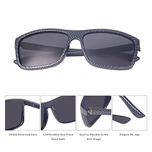 Image of Men's Sports Polarized Sunglasses Square Frame Glasses NP1007
